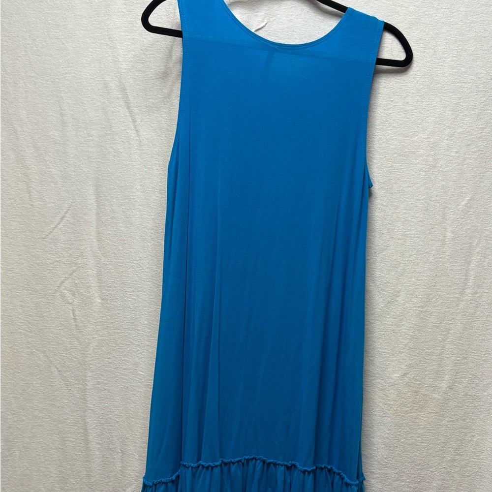 Azules Teal Ruffle Hem dress - Picture 4 of 4